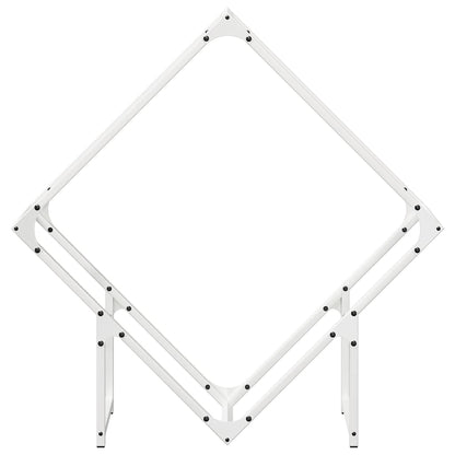 Suporte para lenha 80x25x80 cm aço laminado a frio branco
