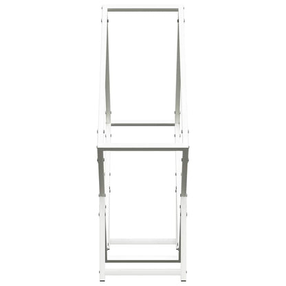 Suporte para lenha 80x25x80 cm aço laminado a frio branco