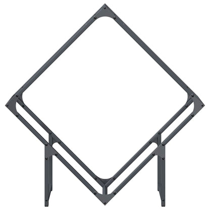 Suporte para lenha 80x25x80 cm aço laminado a frio antracite