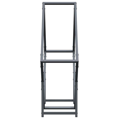 Suporte para lenha 80x25x80 cm aço laminado a frio antracite