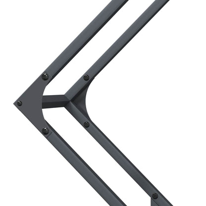 Suporte para lenha 80x25x80 cm aço laminado a frio antracite