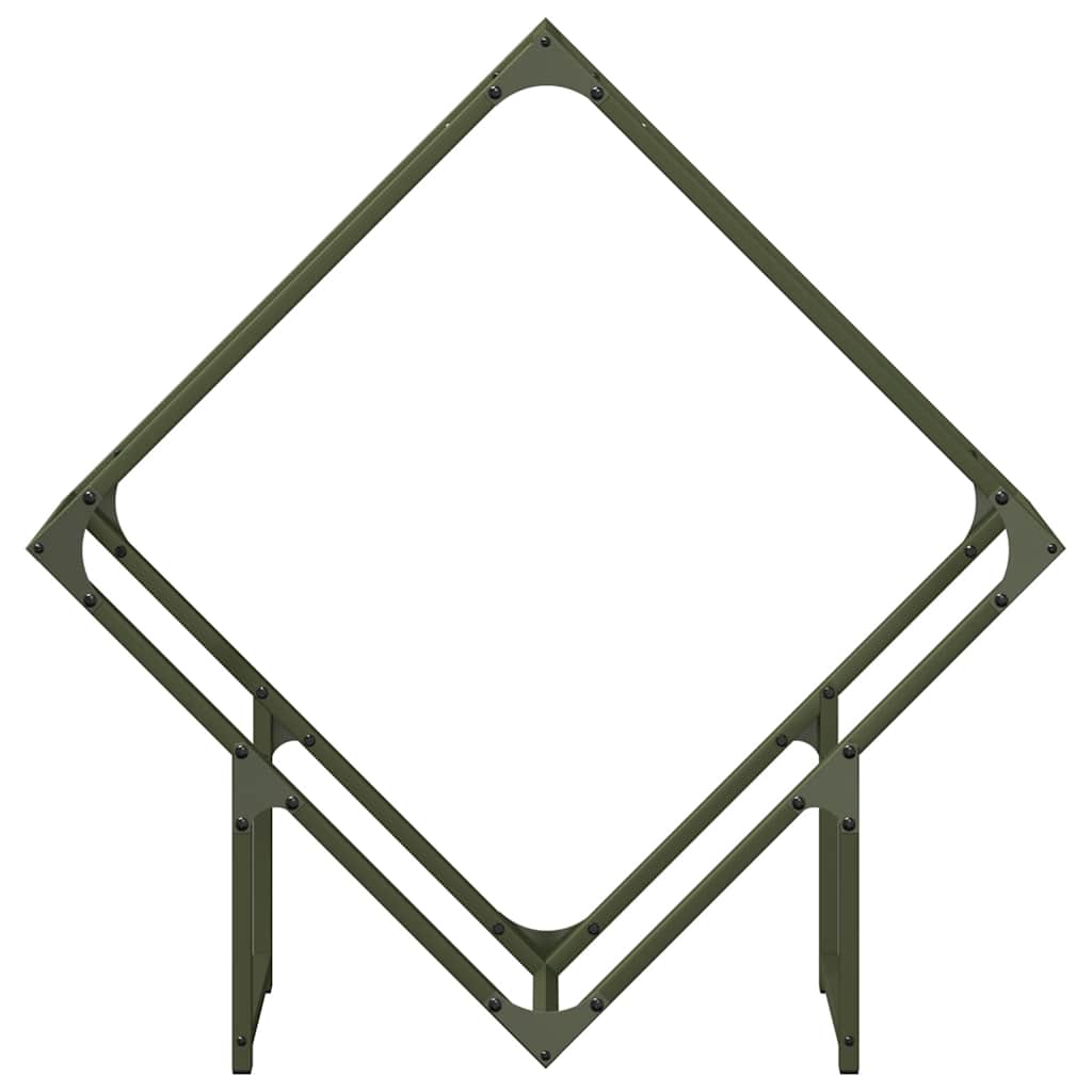 Suporte para lenha aço laminado a frio verde azeitona