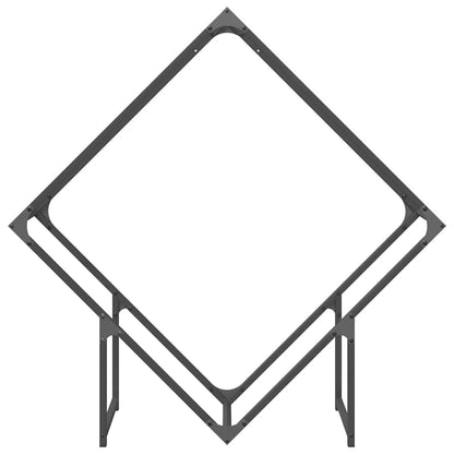 Suporte para lenha 100x25x100 cm aço laminado a frio preto