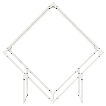 Suporte para lenha 100x25x100 cm aço laminado a frio branco