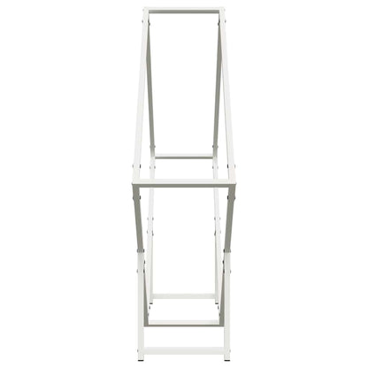 Suporte para lenha 100x25x100 cm aço laminado a frio branco