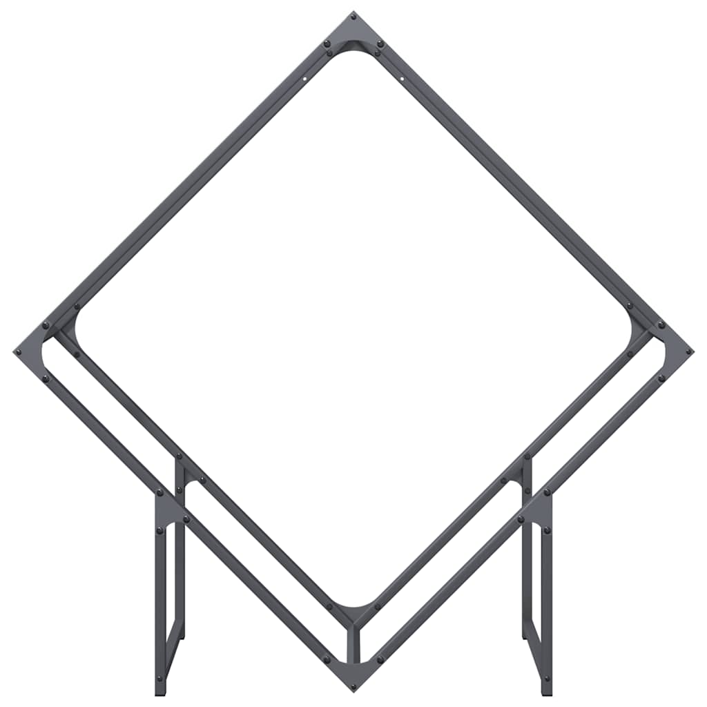 Suporte para lenha 100x25x100 cm aço laminado a frio antracite