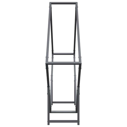 Suporte para lenha 100x25x100 cm aço laminado a frio antracite