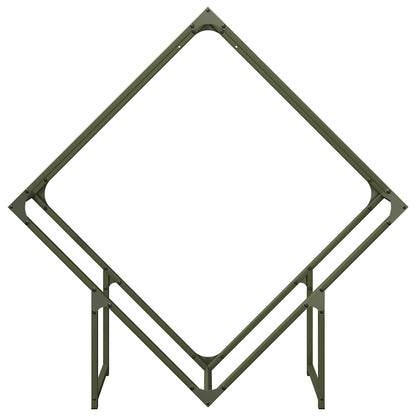 Suporte para lenha aço laminado a frio verde azeitona