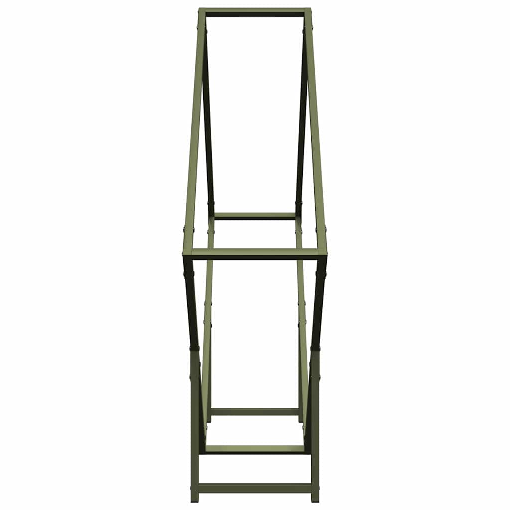 Suporte para lenha aço laminado a frio verde azeitona