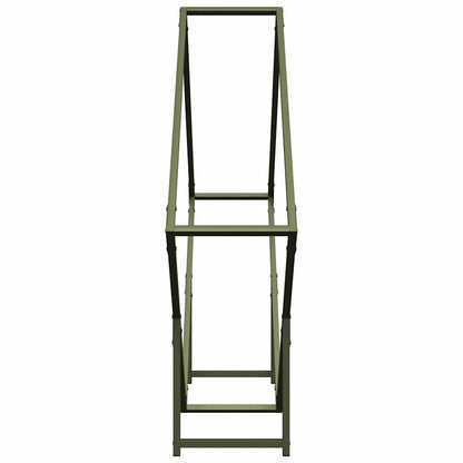 Suporte para lenha aço laminado a frio verde azeitona