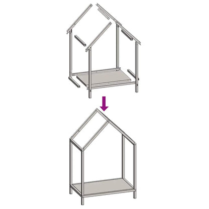 Suporte para lenha 40x25x60 cm aço laminado a frio antracite