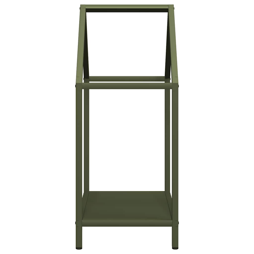 Suporte para lenha aço laminado a frio verde azeitona