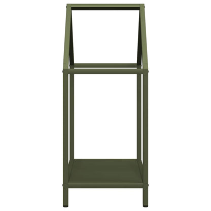 Suporte para lenha aço laminado a frio verde azeitona