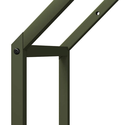 Suporte para lenha aço laminado a frio verde azeitona