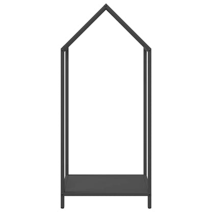 Suporte para lenha 40x25x90 cm aço laminado a frio preto