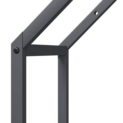 Suporte para lenha 40x25x90 cm aço laminado a frio antracite