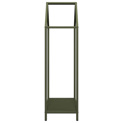 Suporte para lenha aço laminado a frio verde azeitona