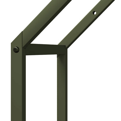 Suporte para lenha aço laminado a frio verde azeitona