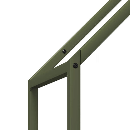Suporte para lenha aço laminado a frio verde azeitona