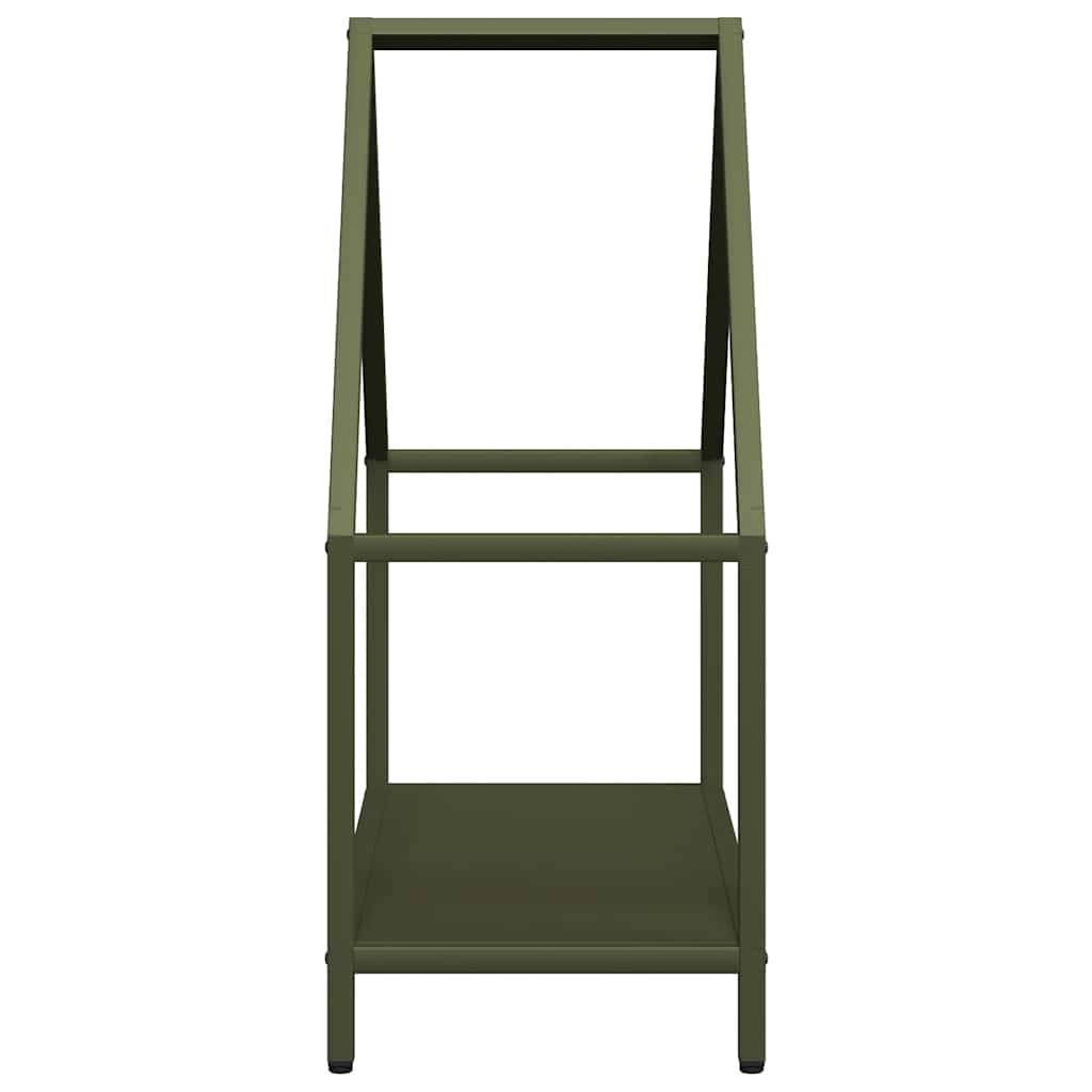Suporte para lenha aço laminado a frio verde azeitona
