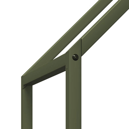 Suporte para lenha aço laminado a frio verde azeitona