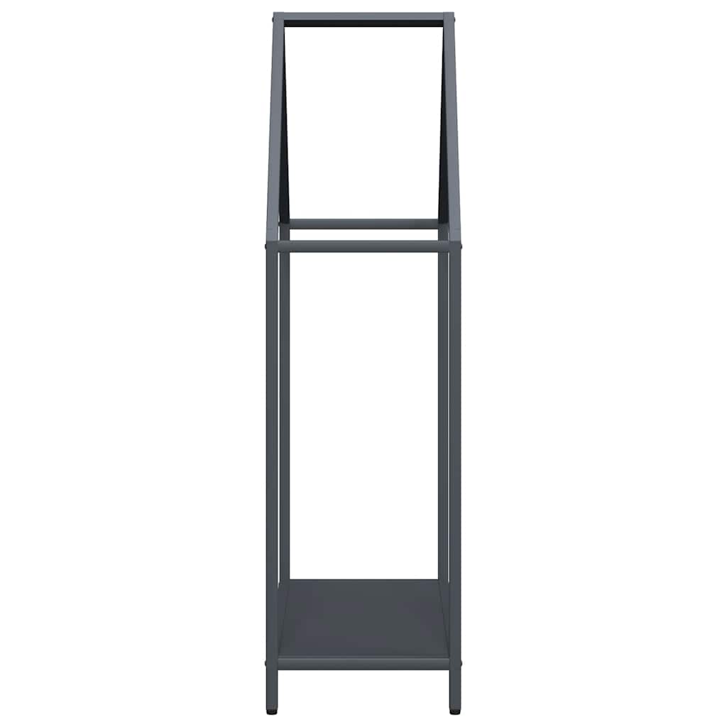 Suporte para lenha 60x25x90 cm aço laminado a frio antracite