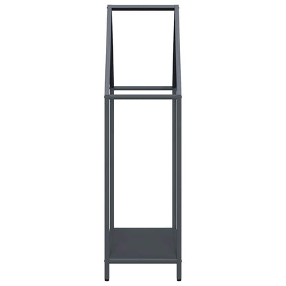 Suporte para lenha 60x25x90 cm aço laminado a frio antracite