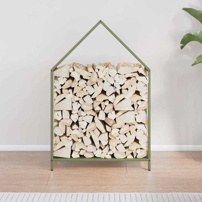Suporte para lenha aço laminado a frio verde azeitona