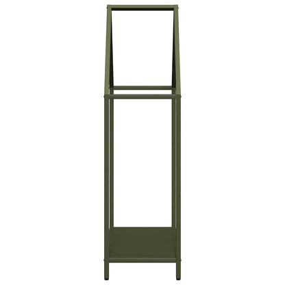 Suporte para lenha aço laminado a frio verde azeitona