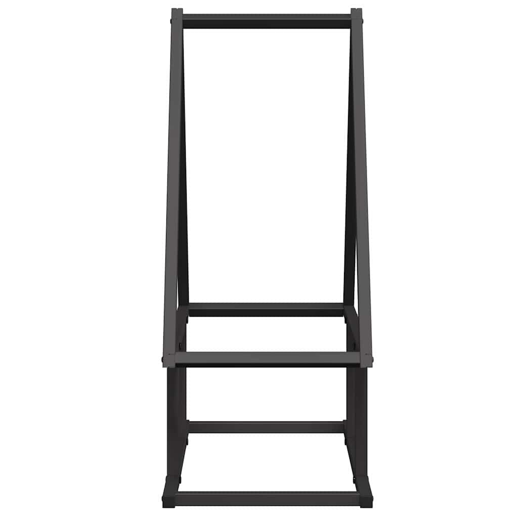 Suporte para lenha 50x25x60 cm aço laminado a frio preto