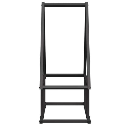 Suporte para lenha 50x25x60 cm aço laminado a frio preto