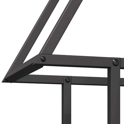 Suporte para lenha 50x25x60 cm aço laminado a frio preto