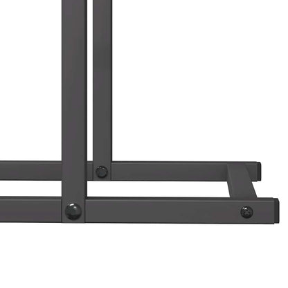 Suporte para lenha 50x25x60 cm aço laminado a frio preto
