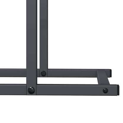 Suporte para lenha 50x25x60 cm aço laminado a frio antracite