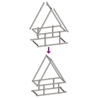Suporte para lenha aço laminado a frio verde azeitona