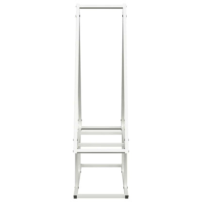 Suporte para lenha 80x25x90 cm aço laminado a frio branco