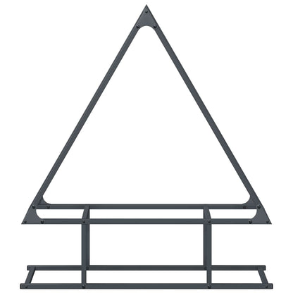 Suporte para lenha 80x25x90 cm aço laminado a frio antracite