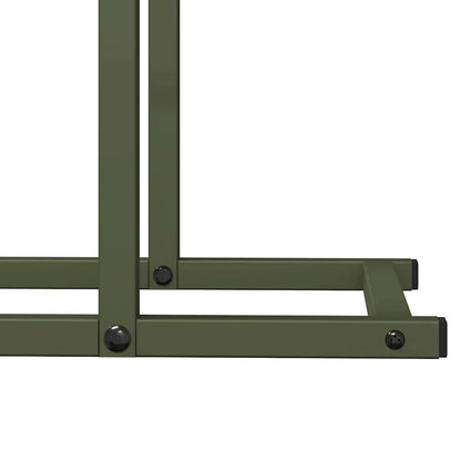 Suporte para lenha aço laminado a frio verde azeitona