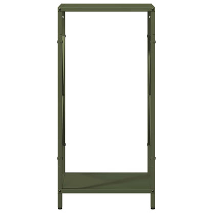 Suporte para lenha aço laminado a frio verde azeitona