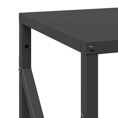 Suporte para lenha 34x25x100 cm aço laminado a frio preto