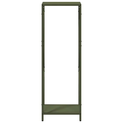 Suporte para lenha aço laminado a frio verde azeitona
