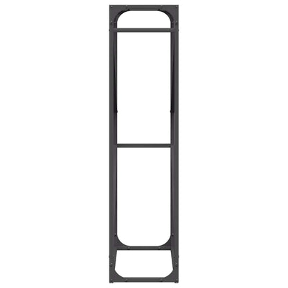 Suporte para lenha 60x25x100 cm aço laminado a frio preto