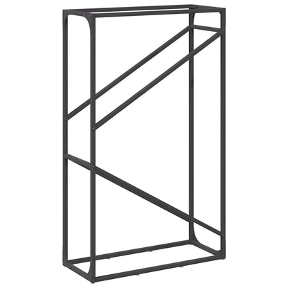 Suporte para lenha 60x25x100 cm aço laminado a frio preto