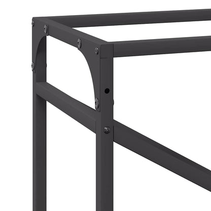 Suporte para lenha 60x25x100 cm aço laminado a frio preto