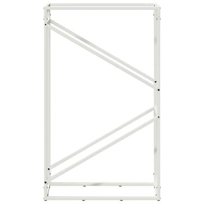 Suporte para lenha 60x25x100 cm aço laminado a frio branco