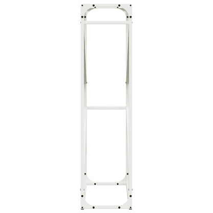 Suporte para lenha 60x25x100 cm aço laminado a frio branco