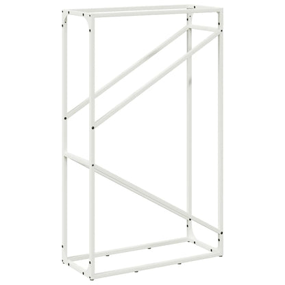Suporte para lenha 60x25x100 cm aço laminado a frio branco