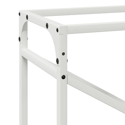 Suporte para lenha 60x25x100 cm aço laminado a frio branco