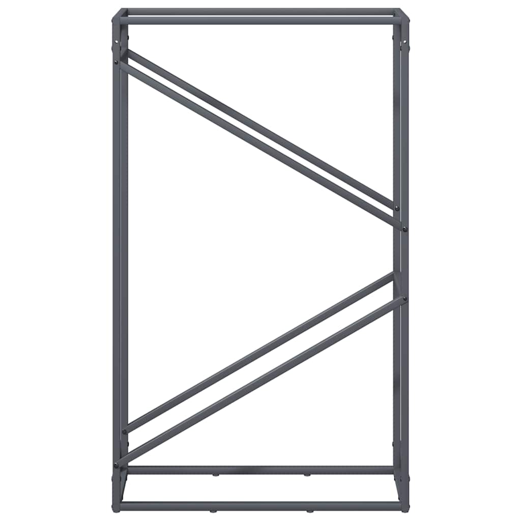 Suporte para lenha 60x25x100 cm aço laminado a frio antracite