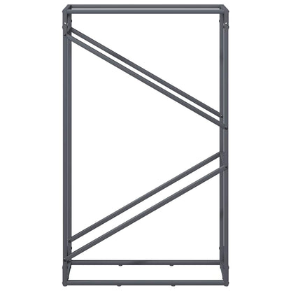 Suporte para lenha 60x25x100 cm aço laminado a frio antracite